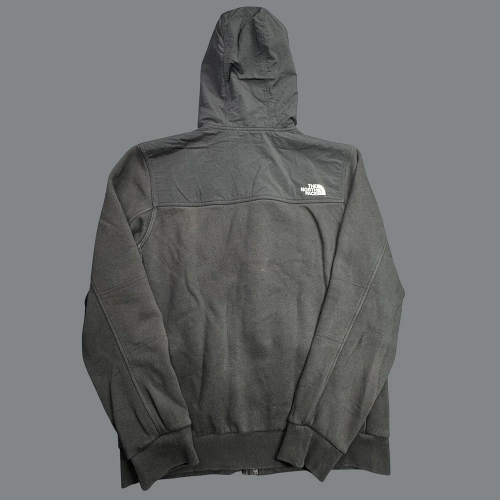 The North Face Hoodie Mens L Black Full Snap Heavyweight Fleece Sweatshirt